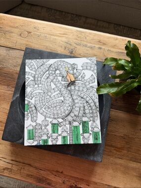 Cartier Silver, Green and Gold Jeweled Motif Coffee Table Book